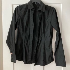 Express Black Button Down Shirt
